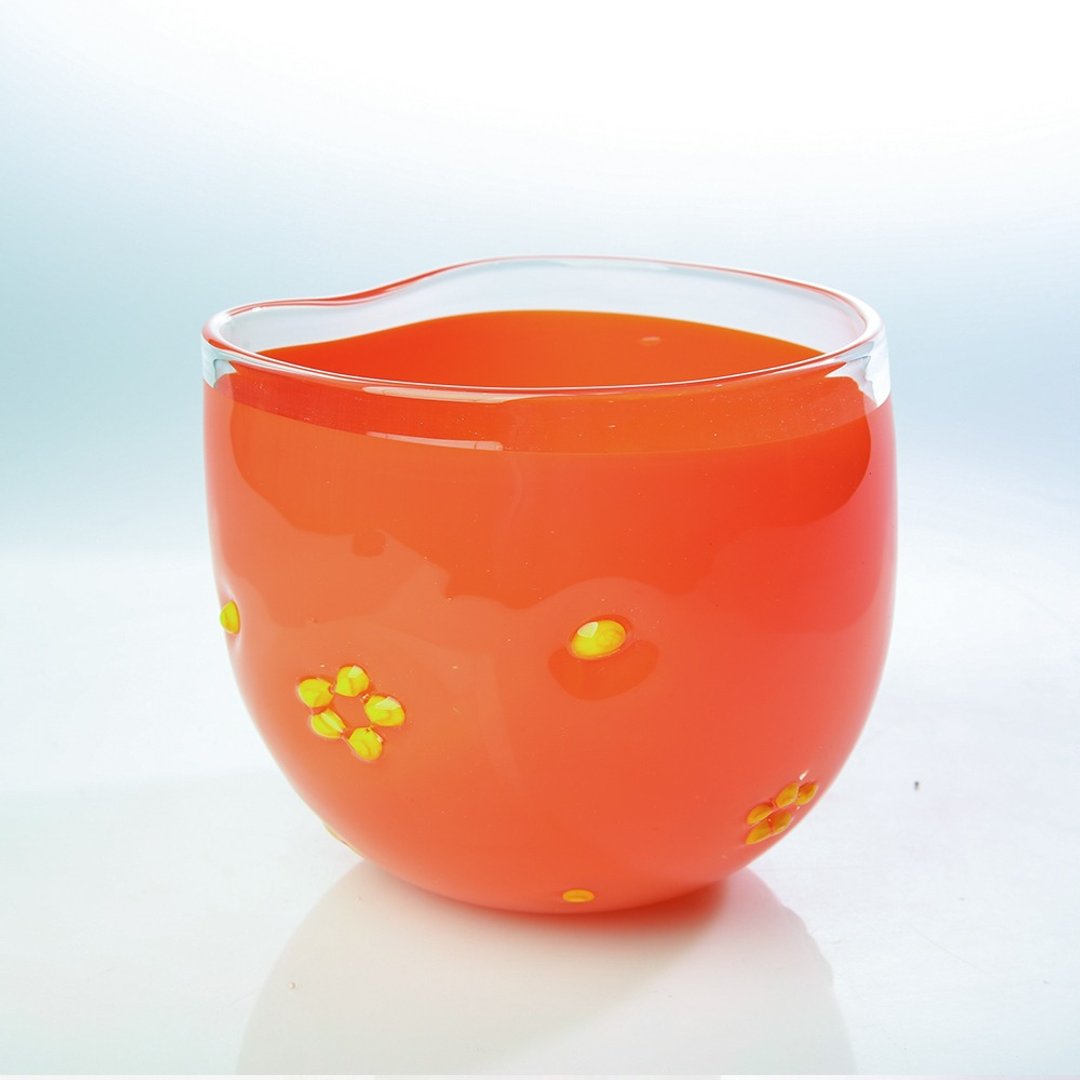 炽热果露 手作玻璃 纯手工吹制 - 花瓶/陶器 - 玻璃 红色