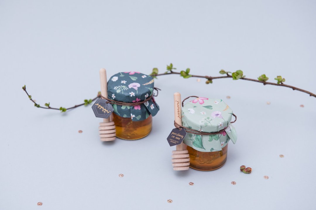 婚礼小物 l Honey Nest 蜂巢囍蜜 (百花蜜) - 蜂蜜/黑糖 - 玻璃 咖啡色