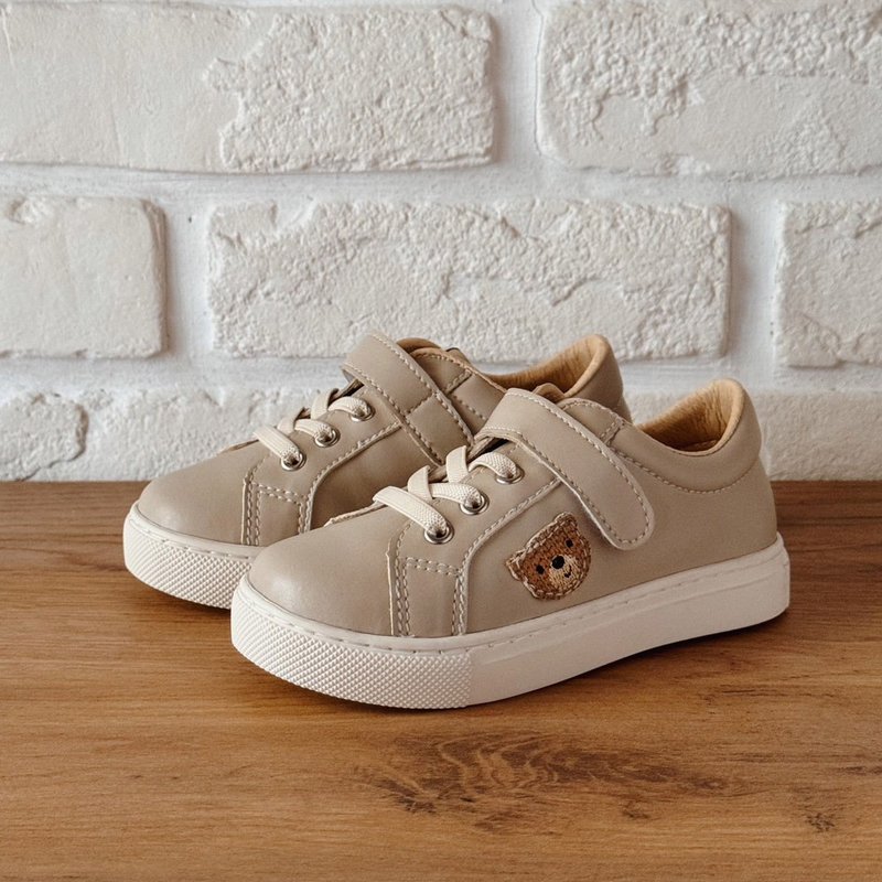 Swan天鹅童鞋-儿童简约休闲鞋3941-卡其 - 童装鞋 - 人造皮革 卡其色