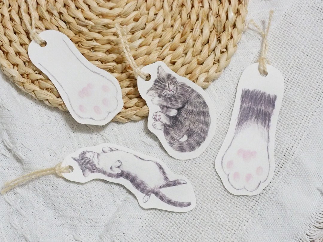 *NEKO Bookmark 猫书签* - 书签 - 纸 白色