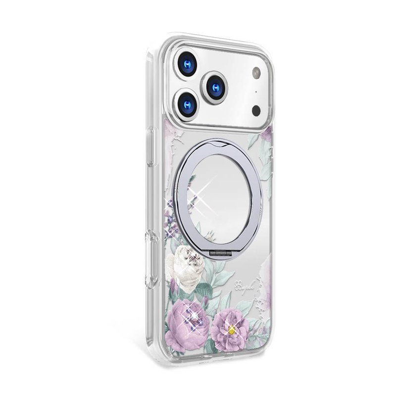 apbs iPhone 17/16/15/14/13 军规360旋转磁吸立架钻壳-宁静紫 - 手机壳/手机套 - 其他材质 多色