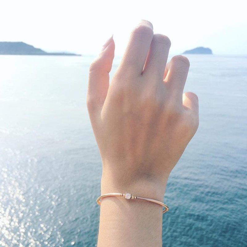 北极星＿玫瑰金 - 手链/手环 - 其他金属 粉红色