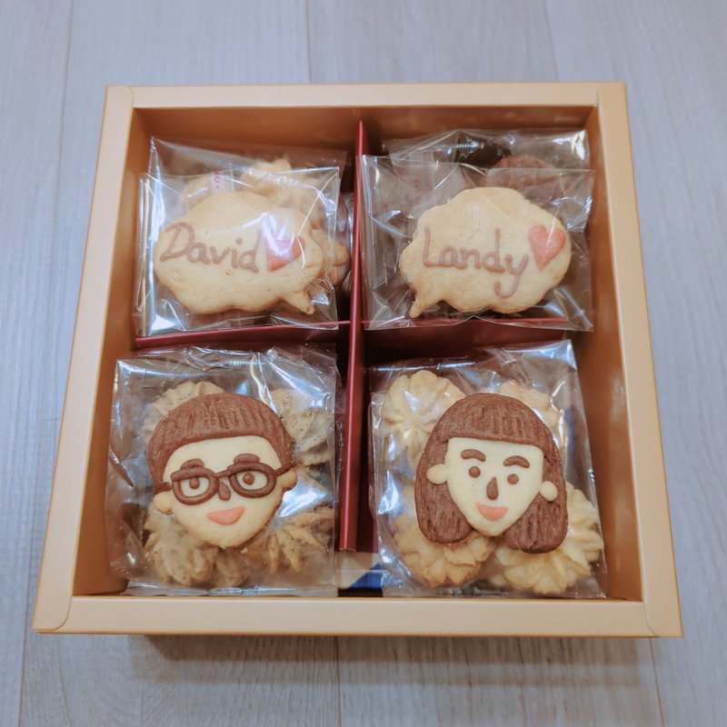 【定制礼物】Q版人像饼干礼盒 || 生日礼物/送礼推荐 - 手工饼干 - 其他材质 