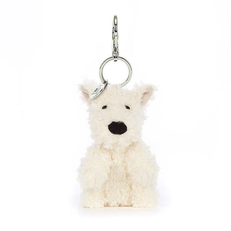 Munro Scottie Dog Bag Charm 苏格兰梗犬 西高地小狗钥匙圈吊饰 - 吊饰 - 聚酯纤维 白色