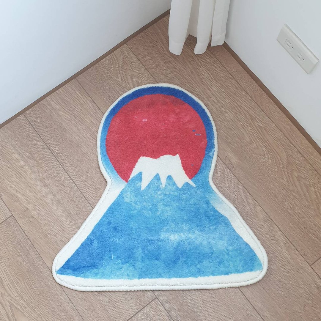 富士山 地毯 地垫 - 地垫/地毯 - 其他材质 蓝色