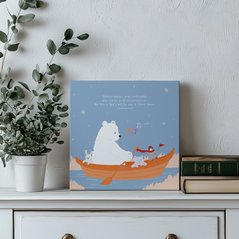 NEW 无框画-旅行的目的是沿途的风景 30 x 30 - 画框/相框 - 棉．麻 