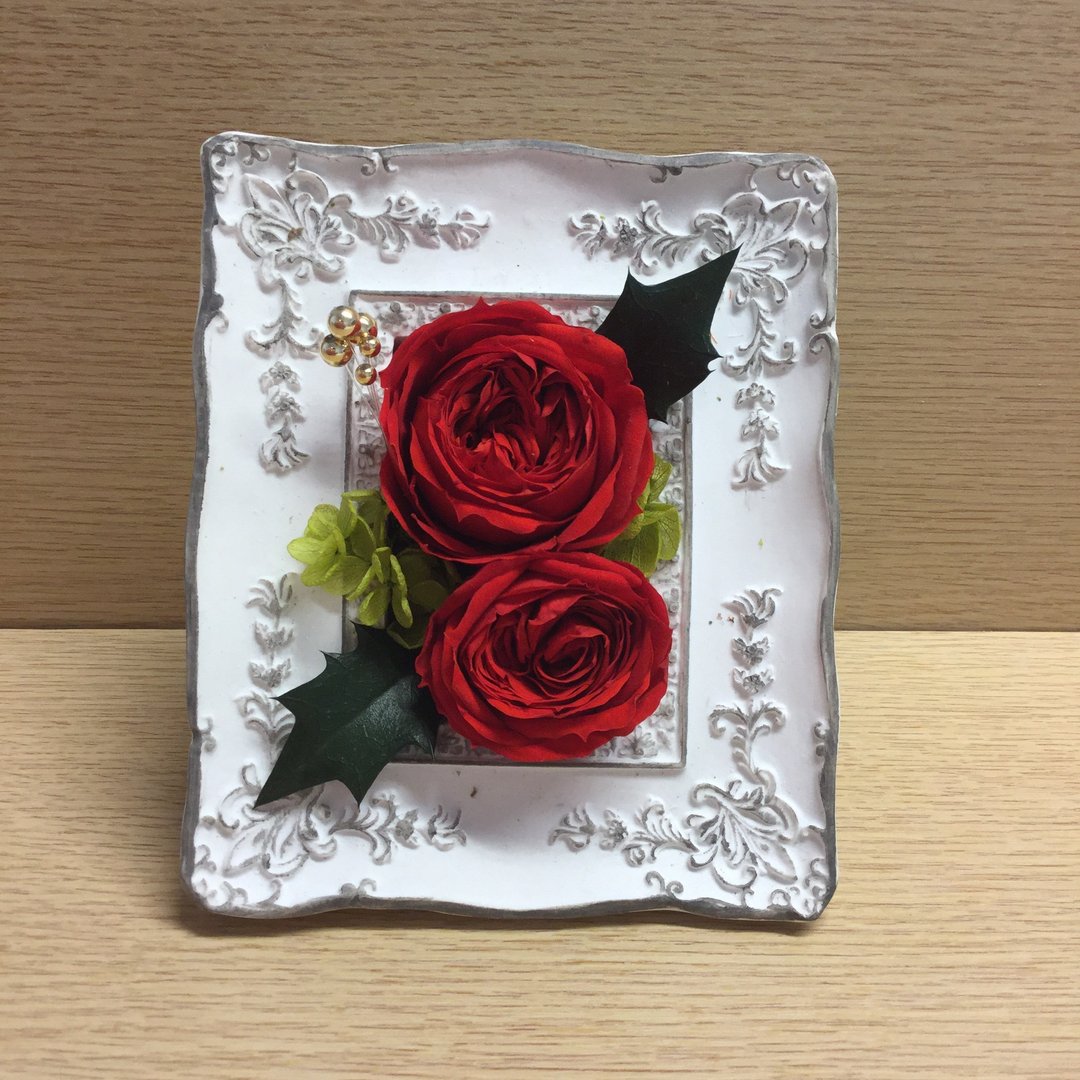 《独家》小朵 红色不凋花 田园玫瑰花相框花礼 - 摆饰 - 其他材质 红色