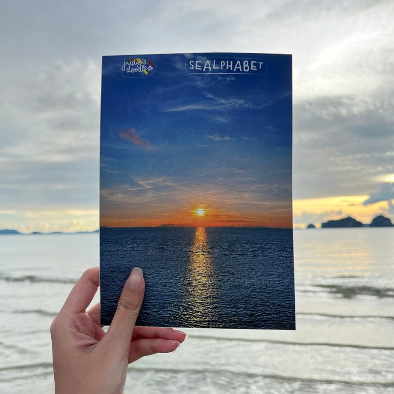 Seaalphabet 贴纸深色 - 贴纸 - 纸 多色