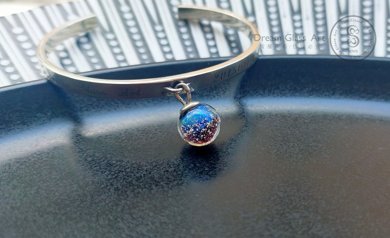 骨灰/毛发琉璃珠-环绕之爱-B款 - 手链/手环 - 玻璃 多色