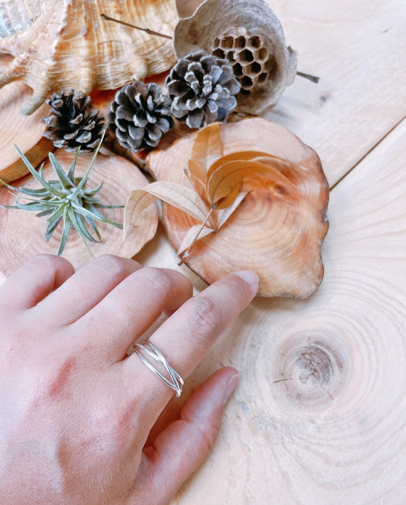 999纯银 纯手工三环 戒指 DIY金工教学课程 转运戒 国际围 - 金工/饰品 - 纯银 