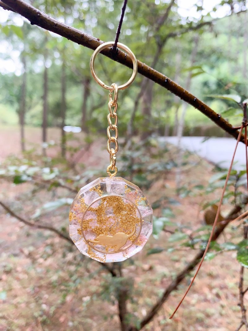 随身守护-草莓水晶奥根钥匙圈 - 钥匙链/钥匙包 - 半宝石 
