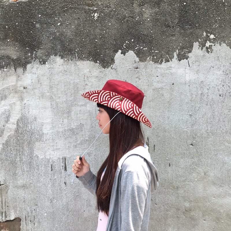 *海海人生红  遮阳帽/牛仔帽 * - 帽子 - 棉．麻 红色