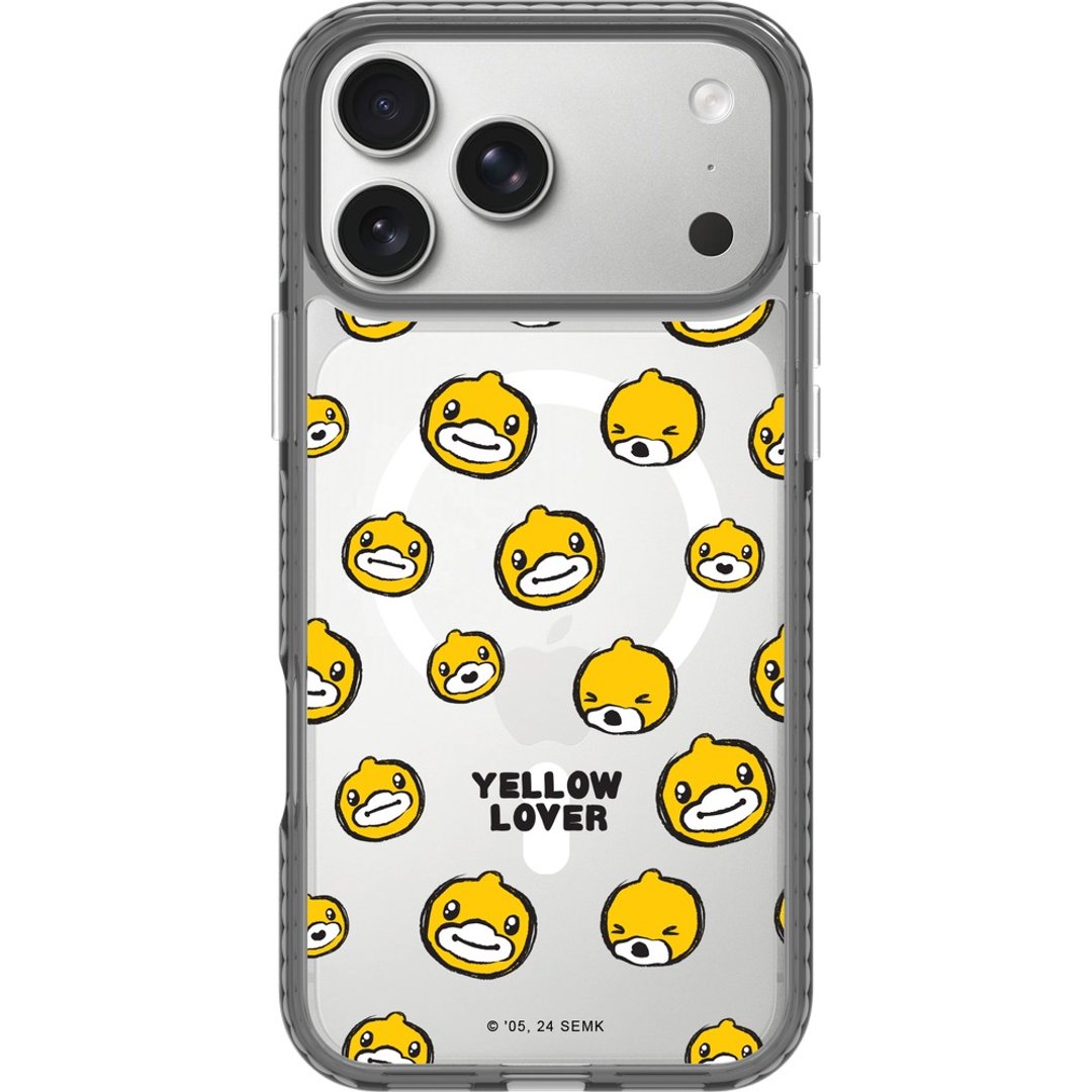 小黄鸭图案 iPhone 17 Samsung S26 气垫标准防摔镜面手机壳 - 手机壳/手机套 - 塑料 多色