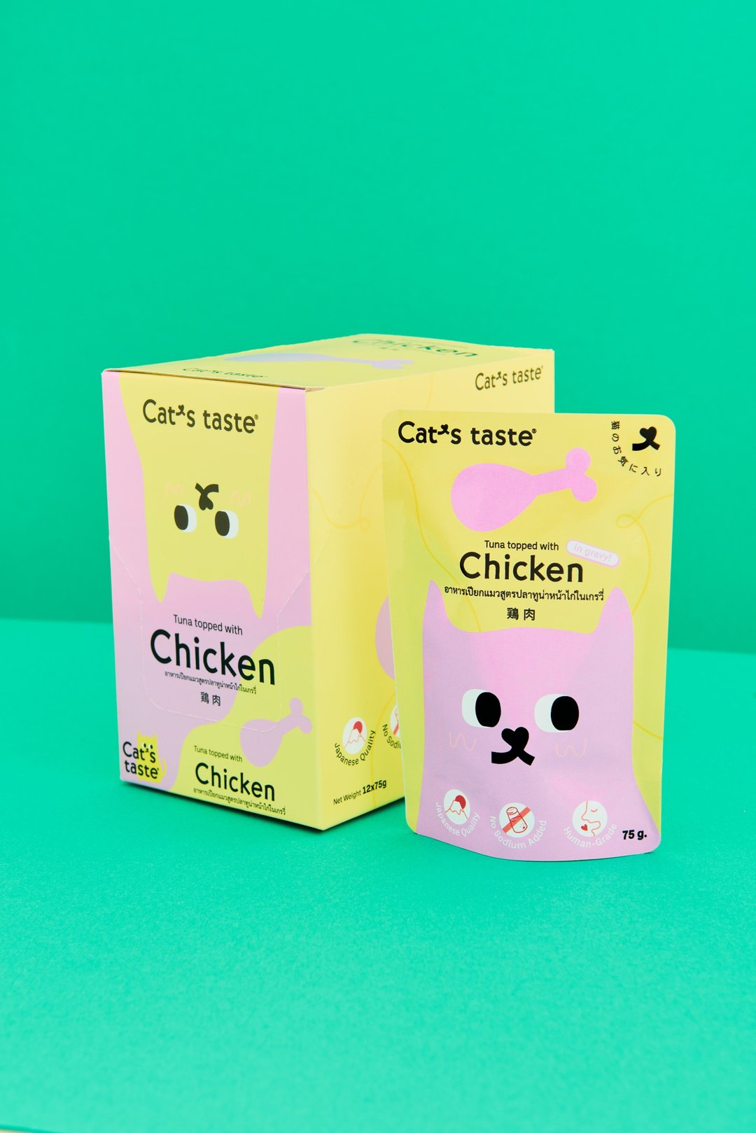 Cat's Taste吞拿鱼鸡肉肉汁猫粮 - 猫罐头/鲜食 - 新鲜食材 