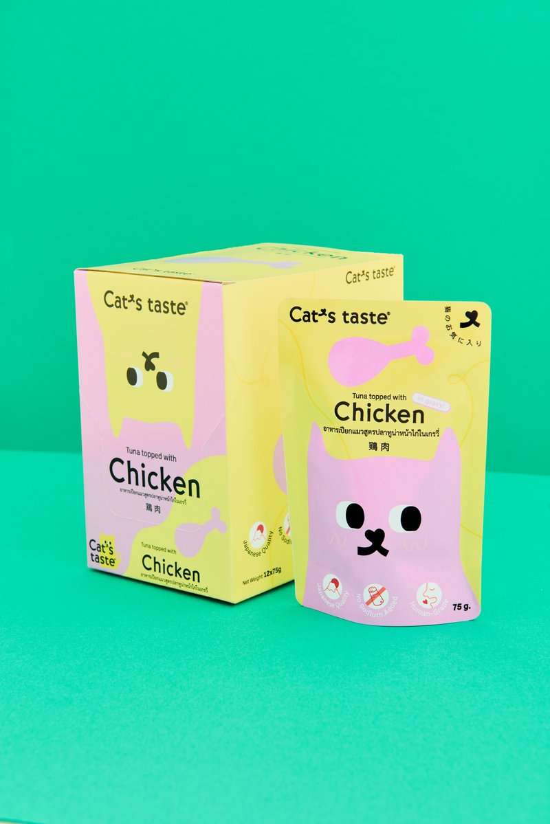 Cat's Taste吞拿鱼鸡肉肉汁猫粮 - 猫罐头/鲜食 - 新鲜食材 
