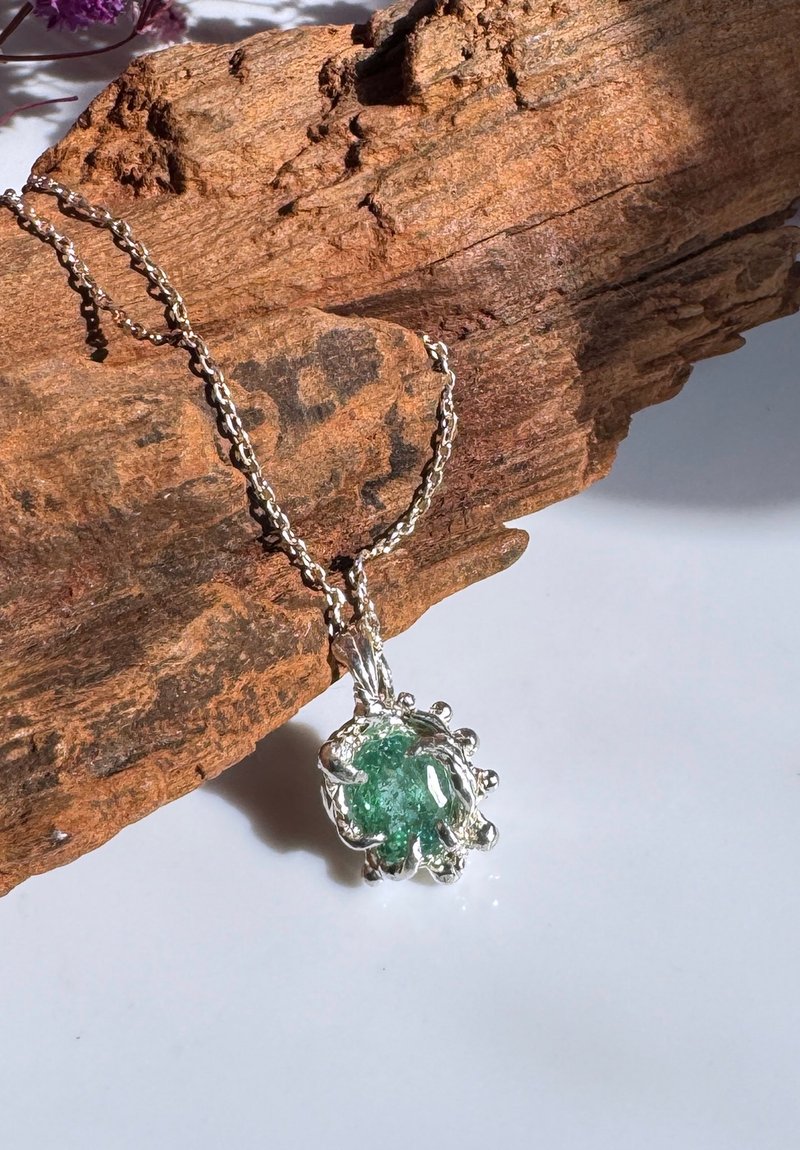 玥心时尚宝石 绿碧玺 手工银坠 C011904 EssyJewelry - 项链 - 纯银 蓝色