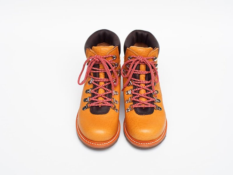 【Yama Girls 山系女孩】 ASPEN BOOTS 德国防水牛皮 登山鞋 黄色 - 女款休闲鞋 - 真皮 黄色