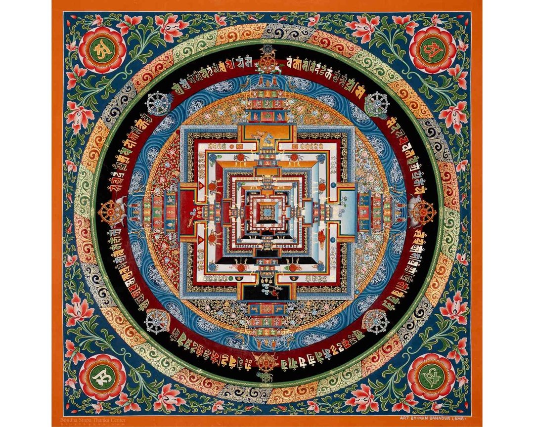 西藏时轮曼荼罗用于冥想 - 墙贴/壁贴 - 其他材质 多色