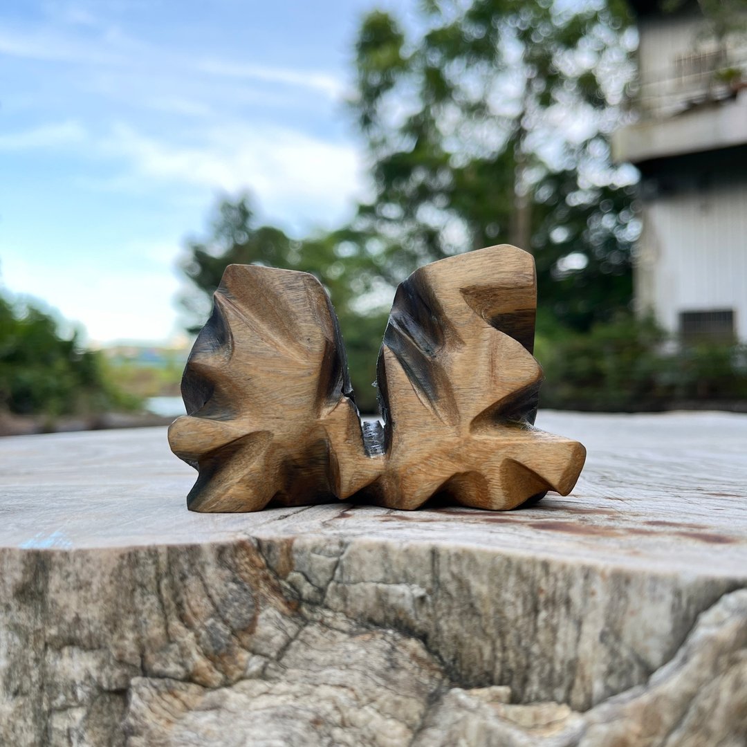心山系列　道迸　山形摆件　绿檀摆件　家饰摆件　雕刻件 - 摆饰 - 木头 绿色
