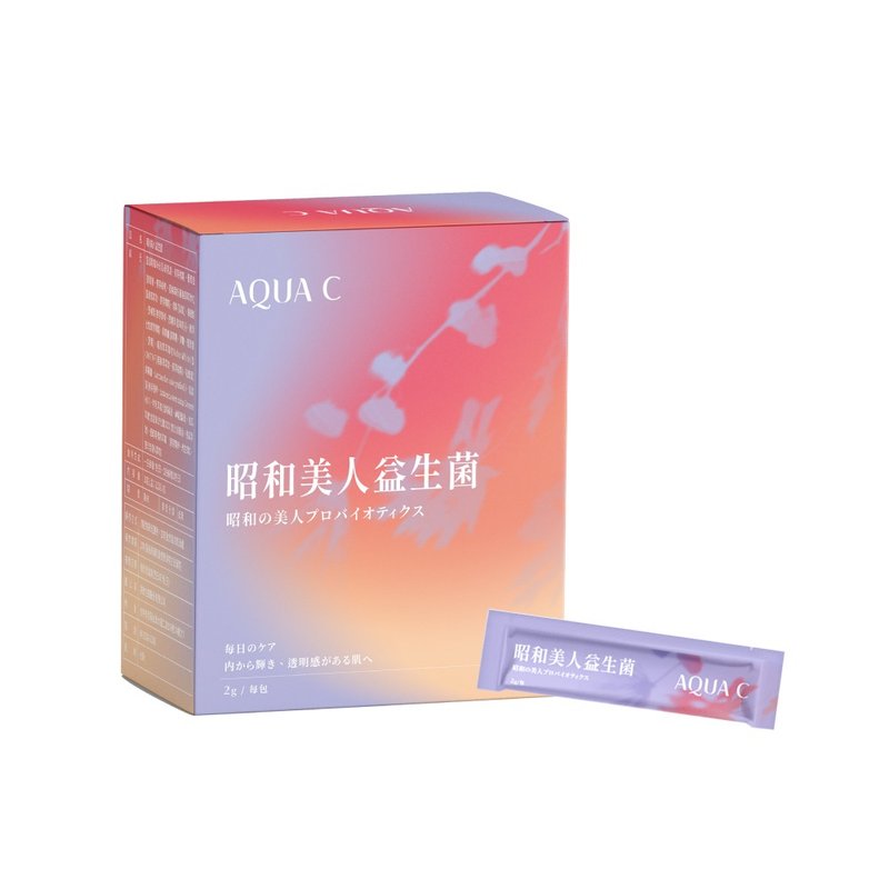 AQUA C.花漾皙 昭和美人益生菌 (30包/盒装)奶素可食 - 健康/养生 - 纸 