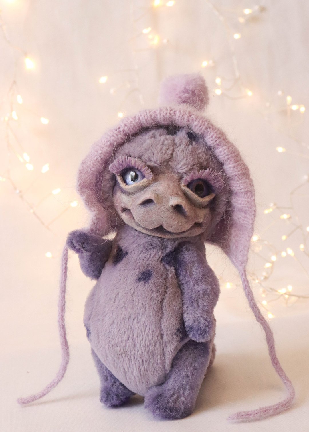 Plush purple Dragon - 玩偶/公仔 - 其他材质 紫色