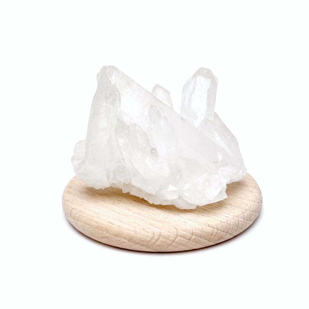 不泯。原矿 能量 摆件 疗愈 消磁 I 白晶簇 白水晶 I - 摆饰 - 水晶 白色