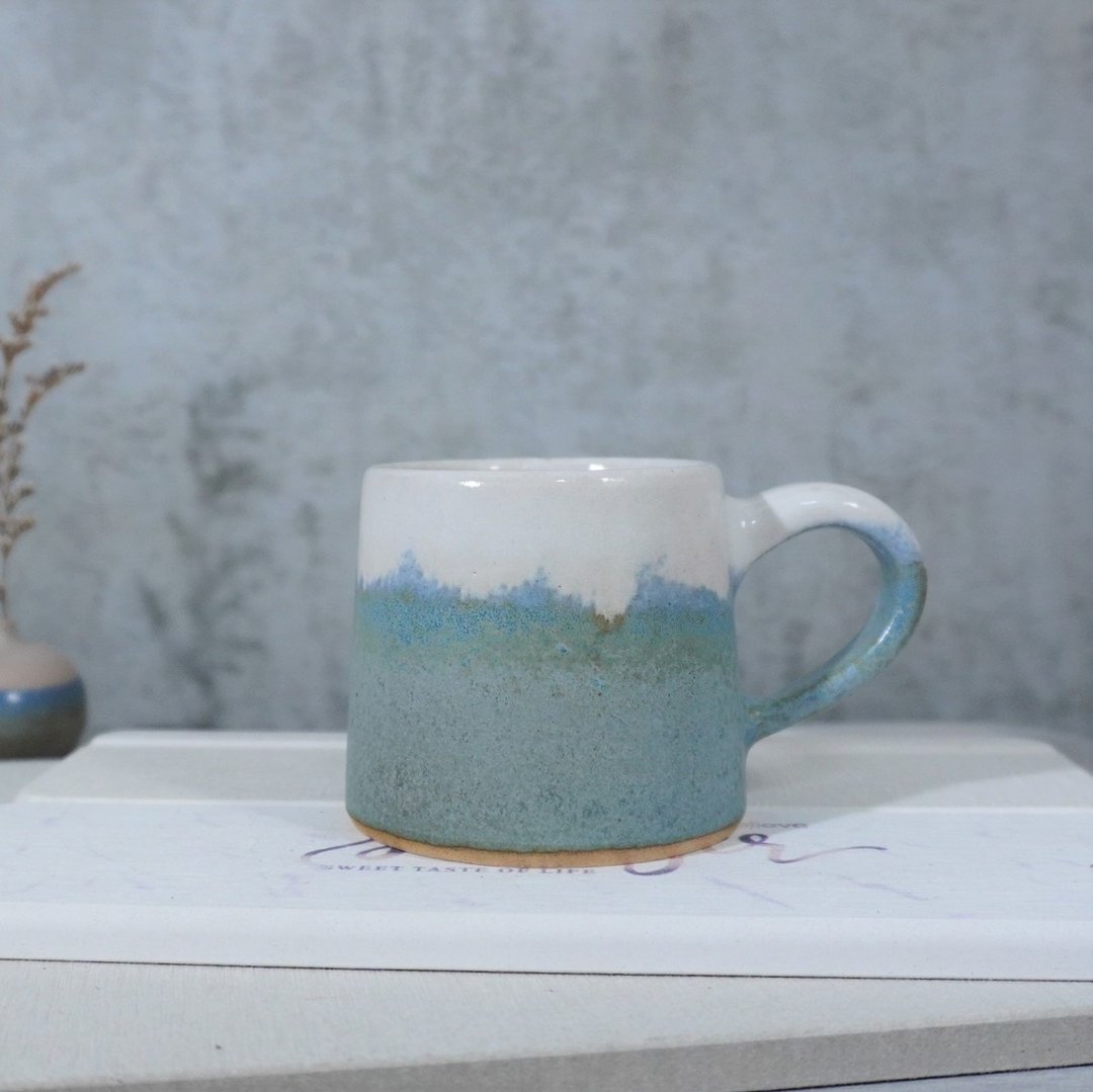 岩白群小山形杯-约200ml,茶杯,马克杯,水杯,咖啡杯 - 咖啡杯/马克杯 - 陶 多色