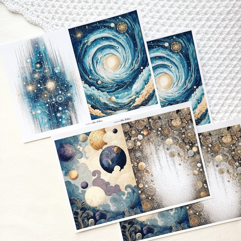 Z429 - 多款背景 - 贴纸 - 纸 