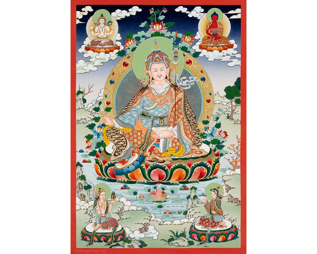 神圣的宁玛派仁波切唐卡 觉悟者 - 墙贴/壁贴 - 其他材质 多色
