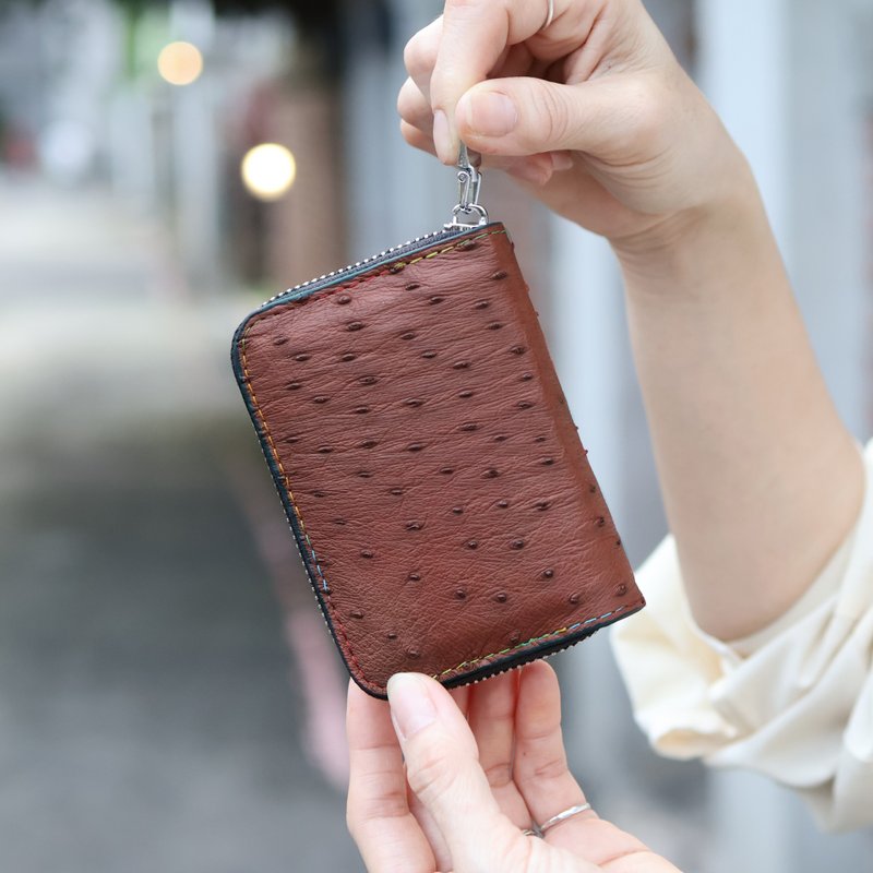 真皮鸵鸟皮卡夹 横式 6色 生日礼物 纪念礼 生日礼物 圣诞节礼物 - 皮夹/钱包 - 真皮 多色