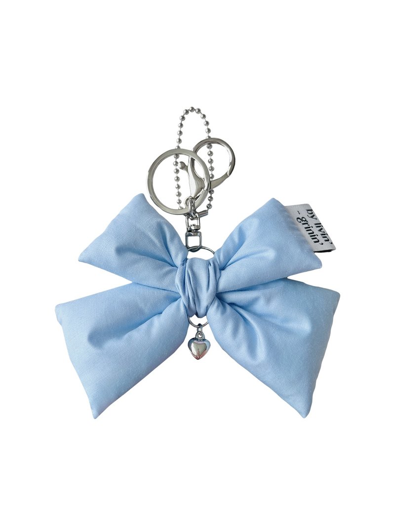 双层缎带钥匙圈_蔚蓝天空 - 钥匙链/钥匙包 - 其他人造纤维 蓝色