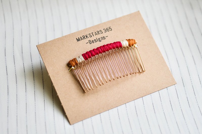 撞色编织发叉 / 发插 / 发梳 - 零贰 - 发饰 - 其他金属 多色