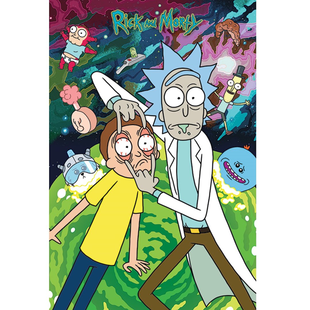 【瑞克和莫蒂】注视 – 英国进口海报 Rick and Morty - 海报/装饰画/版画 - 纸 多色