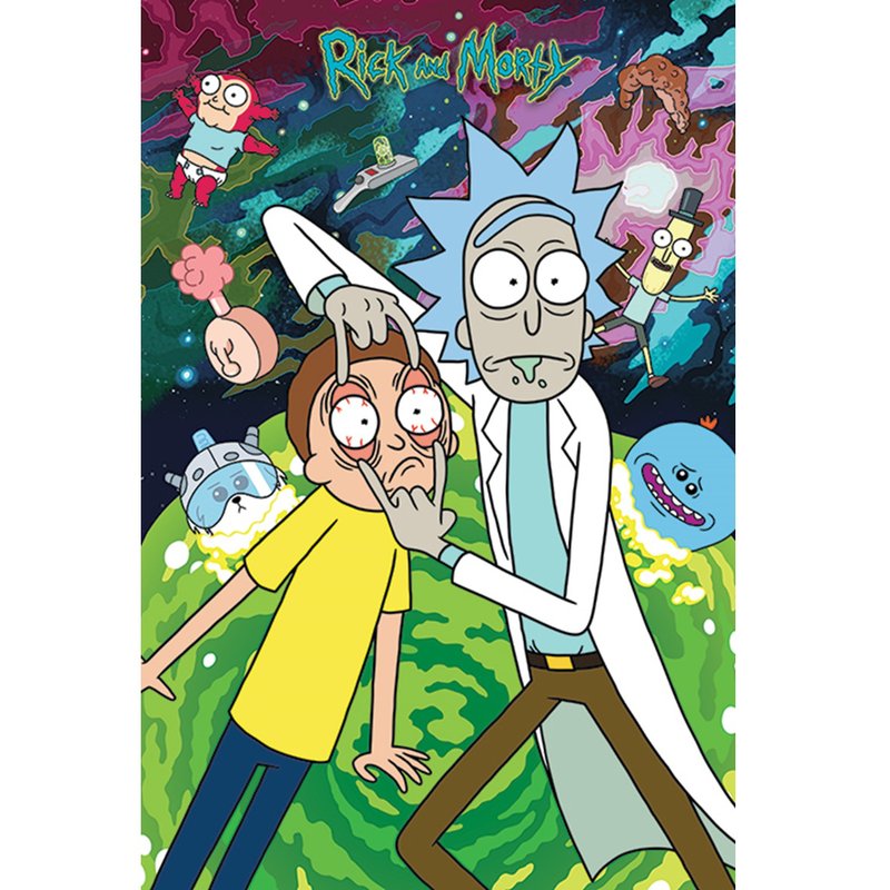 【瑞克和莫蒂】注视 – 英国进口海报 Rick and Morty - 海报/装饰画/版画 - 纸 多色