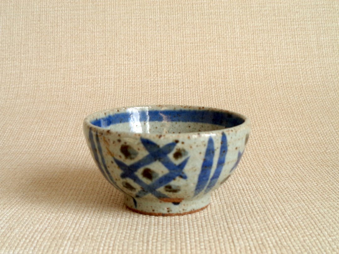 茶杯五州绘B - 茶具/茶杯 - 陶 蓝色