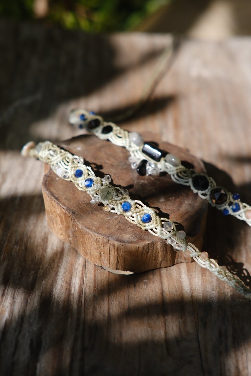 【全定制】陪你回到自己 | 意图矿石编织 手绳/脚绳/项链 - 手链/手环 - 水晶 