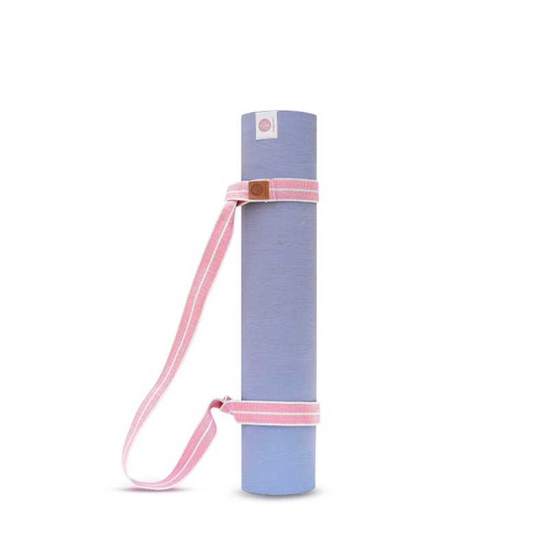 【Mukasa】两用瑜珈垫背绳 - 莓果粉/点点款 - MUK-21570 - 运动配件 - 棉．麻 粉红色