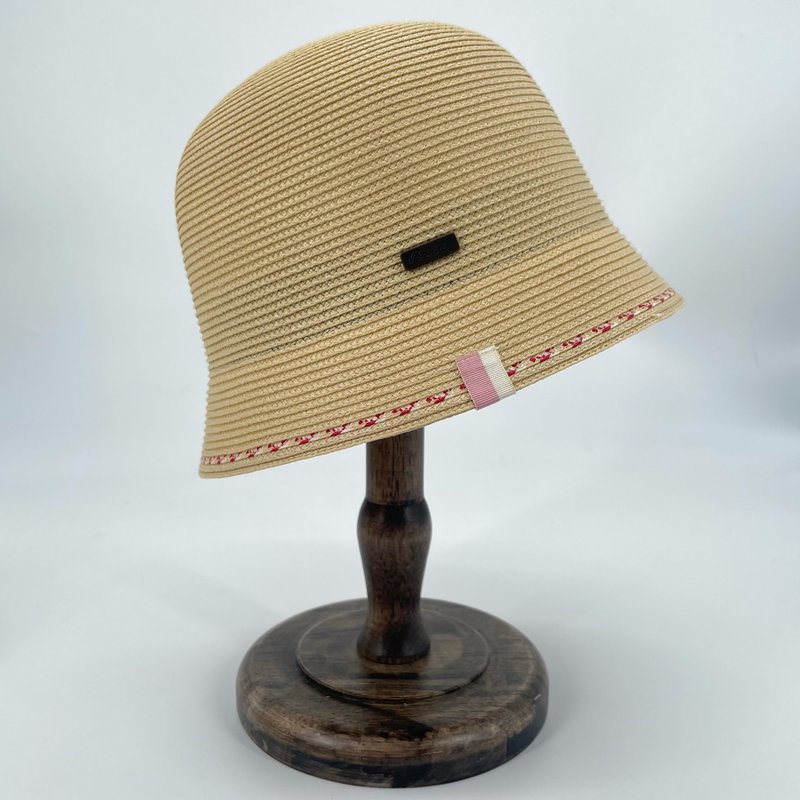 高冷极简编织钟型帽-无花果(防水、可折) - 帽子 - 防水材质 红色