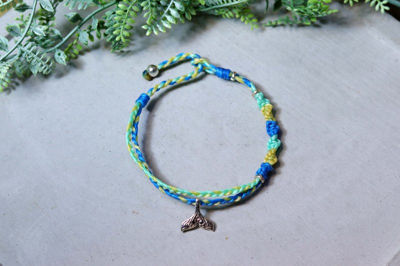 A&P海洋世界-混合白沙海洋幸运鱼尾 - 手链/手环 - 聚酯纤维 