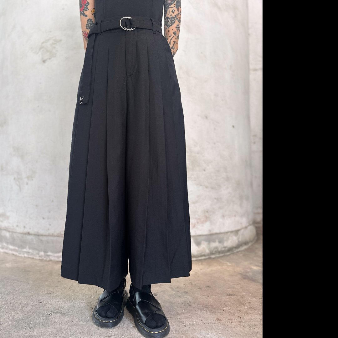 剑道裤 2.0/男女同款 - 中性裤装 - 其他人造纤维 黑色