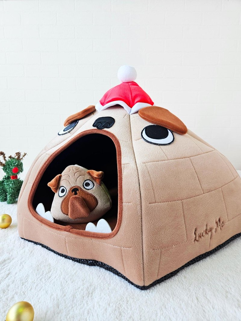 冰屋2号(主题造型系列)- 圣诞巴哥玩具组 圣诞冰屋 - 床垫/笼子 - 其他人造纤维 