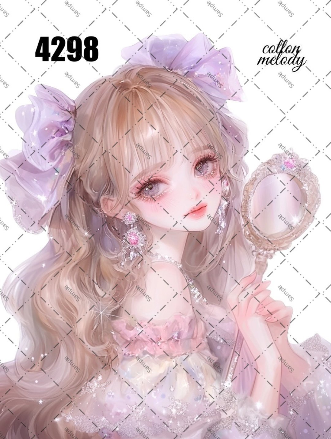 original sticker no.4298 人物贴纸 原创贴纸 原创人物贴纸 装饰贴纸 cotton melody - 贴纸 - 纸 