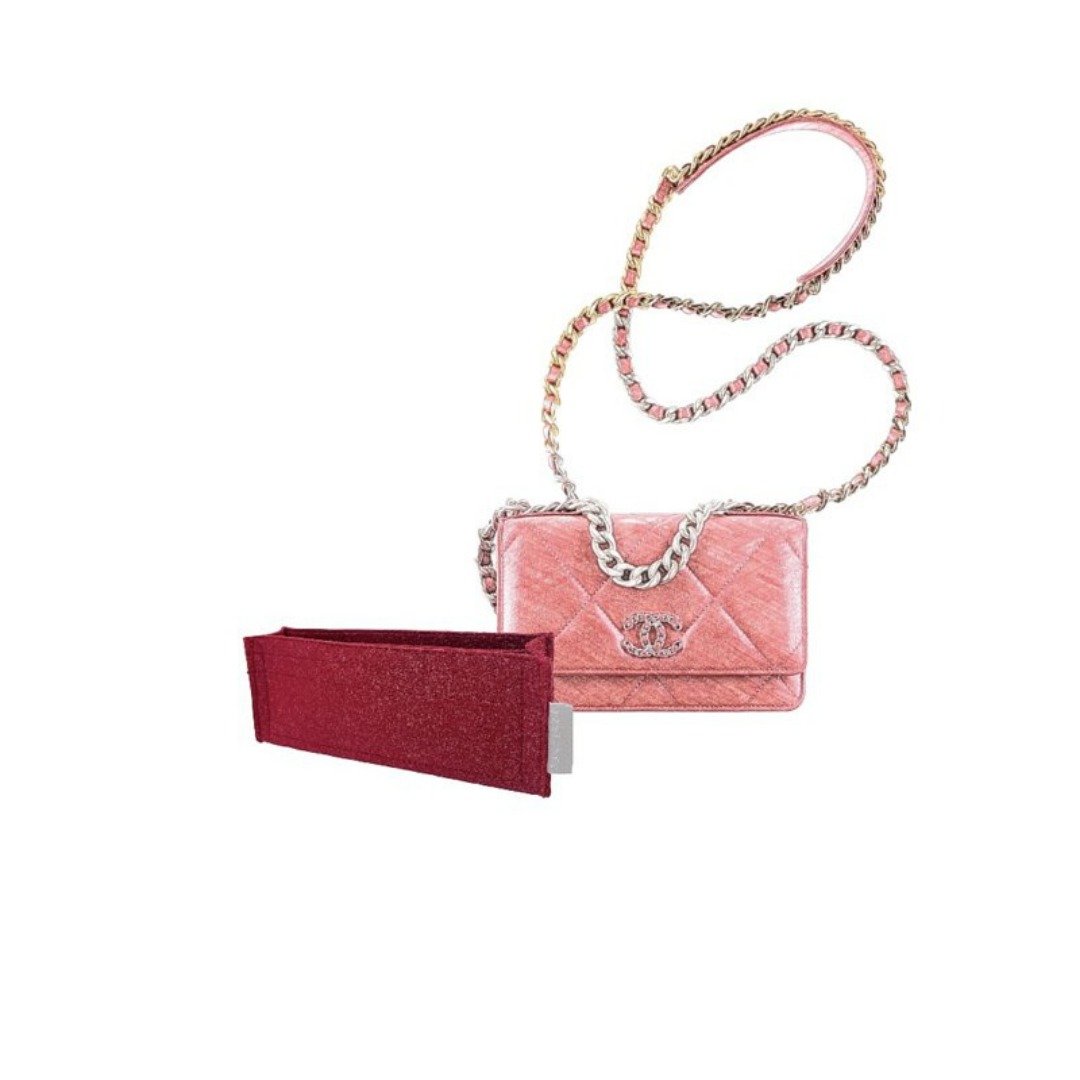 【香港制造|韩国绒布】手制内袋 Chanel 19 Wallet On Chain - 化妆包/杂物包 - 其他材质 多色