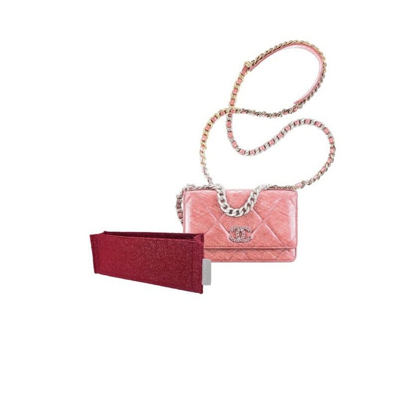 【香港制造|韩国绒布】手制内袋 Chanel 19 Wallet On Chain - 化妆包/杂物包 - 其他材质 多色