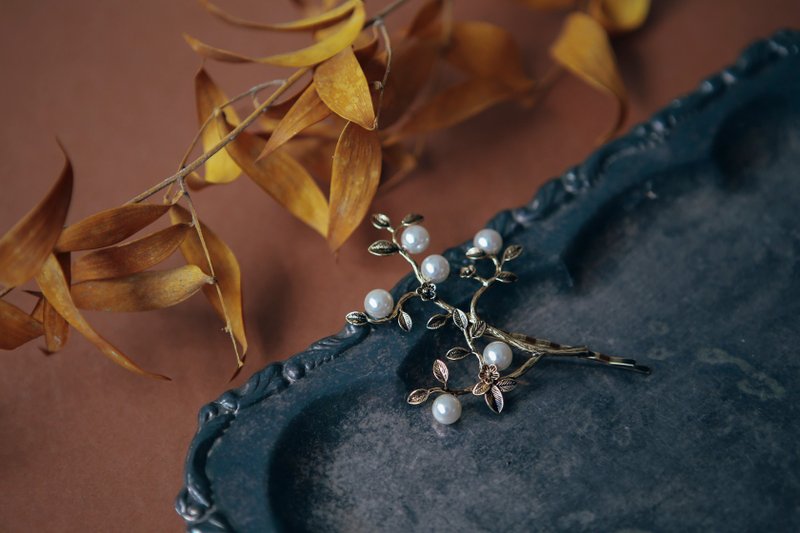 COR-DATE / 珍珠树枝发饰 - 发饰 - 其他材质 