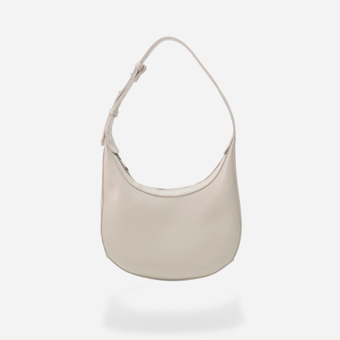 SHOULDER BAG - ANTIQUE WHITE / RUST BRAND - 手提包/手提袋 - 人造皮革 白色