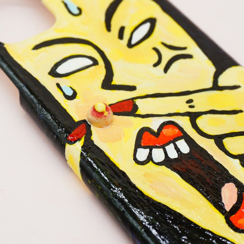 超搞笑挤痘痘的手机壳 忍不住要挤掉它 好玩的重口味手机保护壳 - 手机壳/手机套 - 粘土 黄色