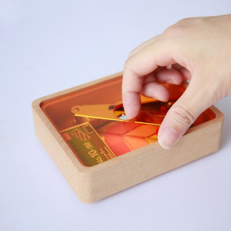 木质收纳盒-夏季限定(中) ─ 居家办公小物  送礼包装 加购刻字 - 收纳用品 - 木头 咖啡色