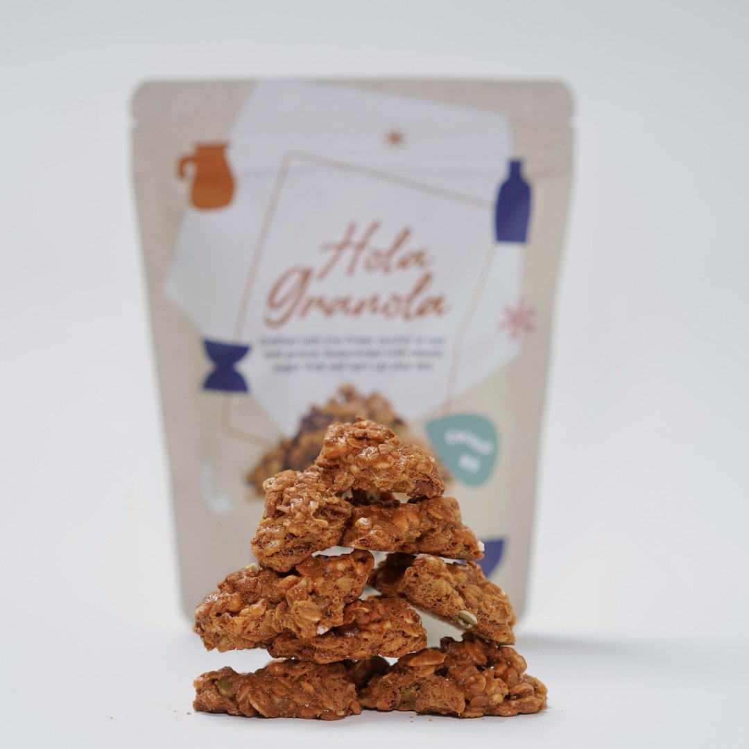 预购 -2026/4 月中开始出货 Hola Granola 椰香 - 谷物麦片 - 新鲜食材 卡其色