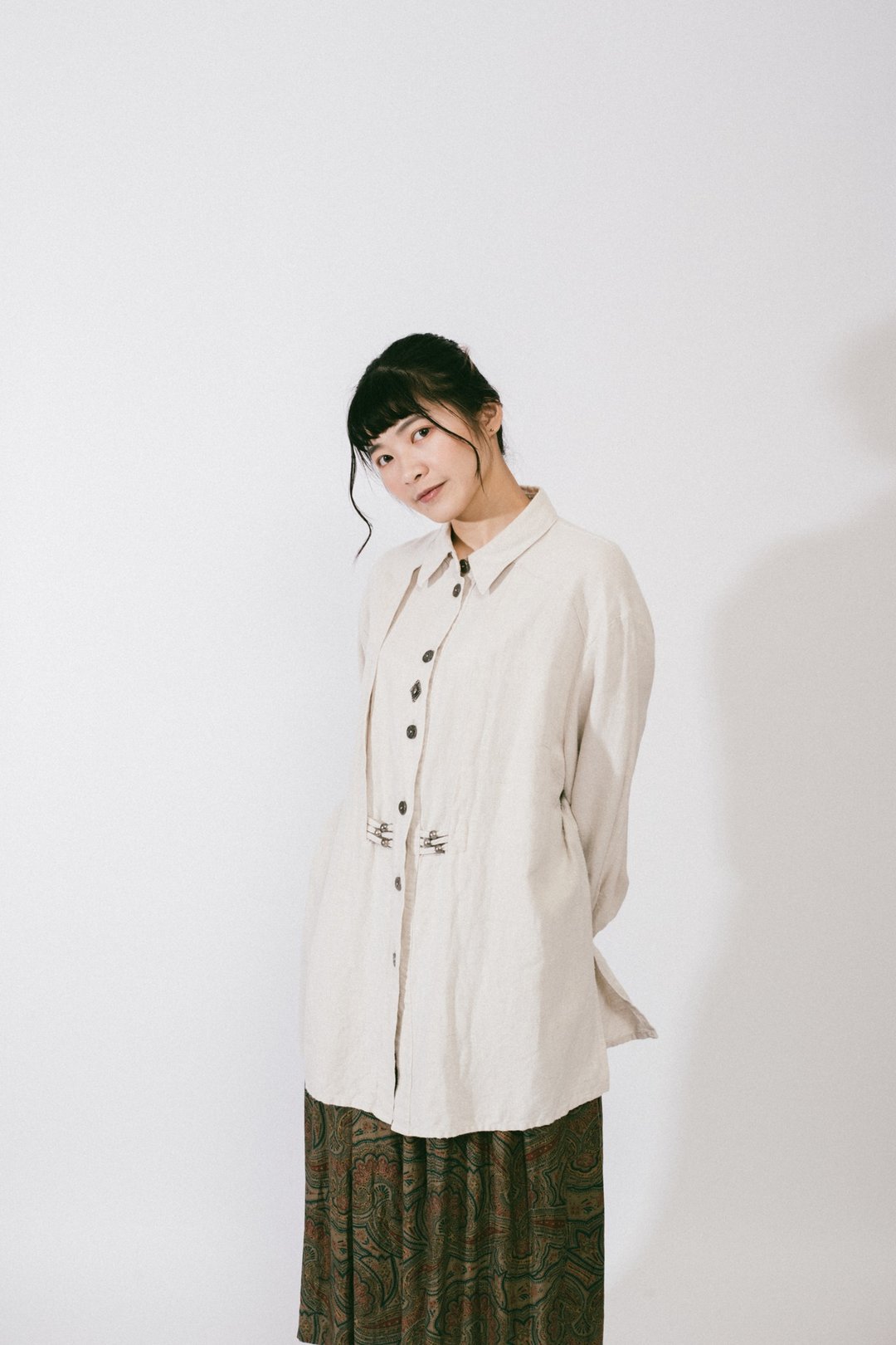 提洛尔衬衫.Tyrolean Shirt【初恋贩卖所】Vintage.A989 - 女装衬衫 - 棉 白色